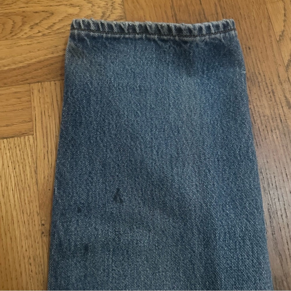 💚 Vintage Levi’s 501xx Blue Distressed Jeans (W32 L33) (27) - Picture 9 of 11